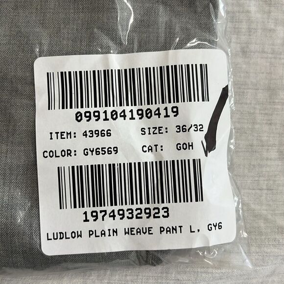 NWOT Ludlow Slim Fit Suit Pants in Lora Piana Wool Gray Size 36 x 32 - Picture 4 of 14